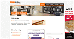 Desktop Screenshot of desky-osb.cz